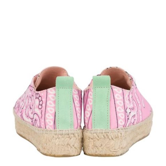 NEW Manebi Espadrille Sneakers with Blush Bandeau - Picture 2 of 4
